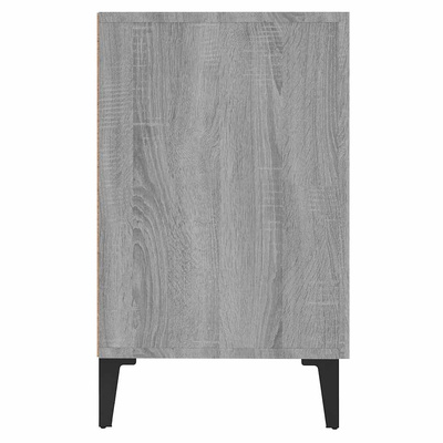 Komoda, szary dąb sonoma, 100x36x60 cm, materiał drewnopochodny