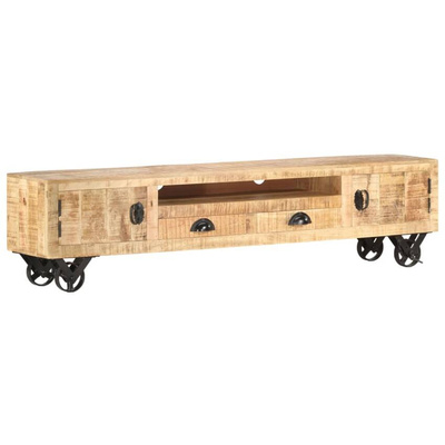 vidaXL Szafka pod TV, 150x30x37 cm, lite drewno mango