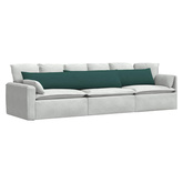 Poduszki na sofę 2 pcs Ciemna zieleń 200 x 40 cm tkanina