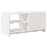 vidaXL Szafka pod TV, biała, 80x31x39 cm, drewno sosnowe