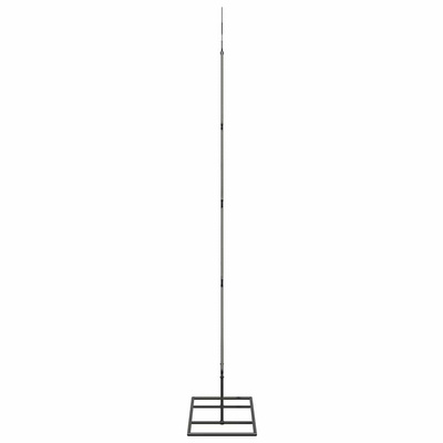 Metalowa choinka świąteczna z podstawą Czarny 125 cm Stal