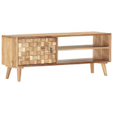 vidaXL Szafka pod TV, 100 x 35 x 40 cm, lite drewno akacjowe