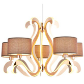 Żyrandol 5xE14 + LED 43W miedz Ambrosia 35-33918