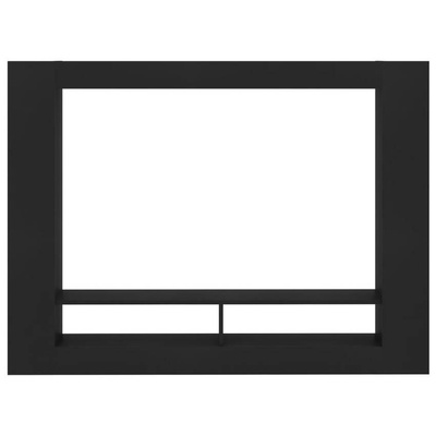 vidaXL Szafka pod TV, czarna, 152x22x113 cm, materiał drewnopochodny