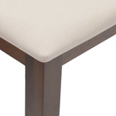 Ławka 110 cm Brązowa lite drewno guma