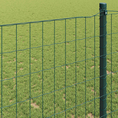 Ogrodzenie Euro 1,2 x 25 m Żelazo pokryte PVC zielony