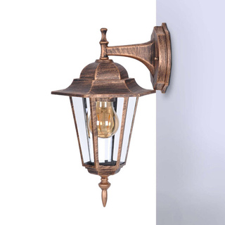 Kinkiet K-5009A DOWN CZARNY/ZŁOTY z serii STANDARD