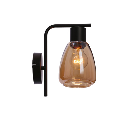 MOLDO lampa kinkiet 1x40W E27 klosz bursztynowy 21-35103