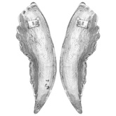 Rzeźba skrzydeł 2 pcs Srebrny 31 x 5 x 91 cm Aluminium