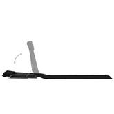 Składane maty plażowe, 2 szt., stal i tkanina, czarne