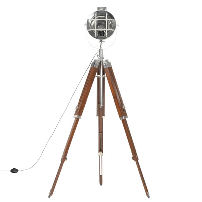 Lampa podłogowa na trójnogu, lite drewno mango, 165 cm