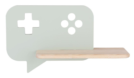 Kinkiet LED 5W dla dziecka miętowy z półką Console 21-75680