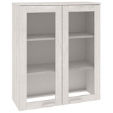 Nadstawka HAMAR, biała, 85x35x100 cm, lite drewno sosnowe