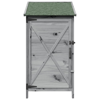 Shed ogrodowy Szary 59,5 x 56 x 113,5 cm Drewno Świerkowe