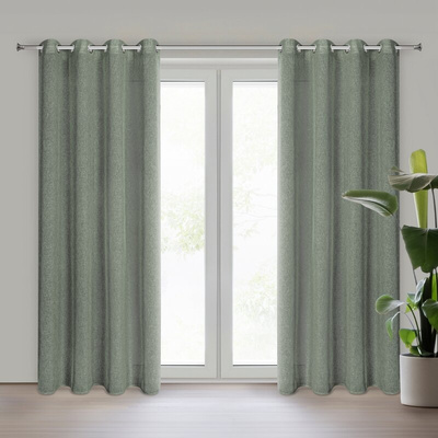 Zasłona Angelica zielona 140x250