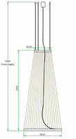 LAMPA WISZĄCA LONG ISLAND AD319 TERRA