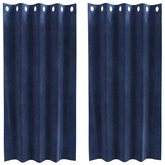 Zasłony zaciemniające 2 pcs Ciemnoniebieski 140 x 175 cm