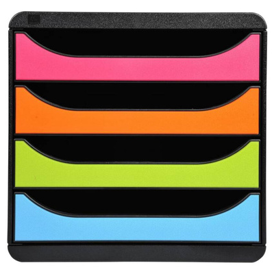 Exacompta Organizer z 4 szufladkami na biurko Harlequin