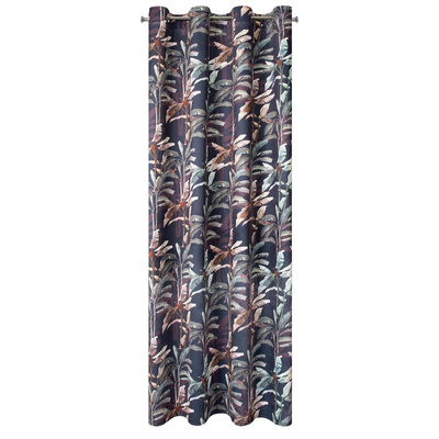 Zasłona Nikol grafitowa 140x250