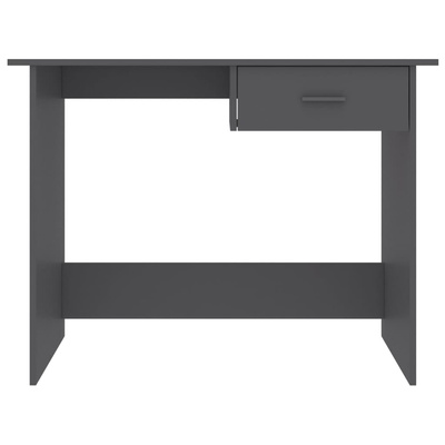 vidaXL Biurko, szare, 100x50x76 cm, materiał drewnopochodny model standard
