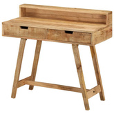 vidaXL Biurko, 100x45x90 cm, surowe drewno mango