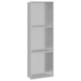 Nisza prysznicowa srebrny 90 x 30 x 9,5 cm Stal nierdzewna