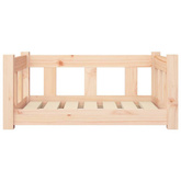 Legowisko dla psa, 65,5x50,5x28 cm, lite drewno sosnowe vidaXL
