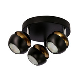 Boni plafon 3x3w gu10 led czarny