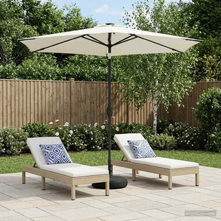 Parasol ogrodowy z oświetleniem LED i podstawą 270 x 270 cm