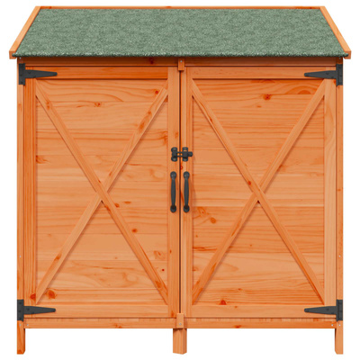 Shed ogrodowy brązowy 106 x 56 x 113,5 cm Drewno Świerkowe