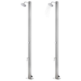 Prysznic ogrodowy 215 cm, stal nierdzewna