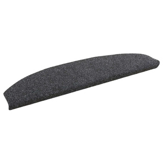 Samoprzylepne maty na schody Półokrąg 15 pcs ciemnoszary