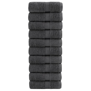 Ręczniki toaletowe Premium, SOLUND 10 szt. Antracyt 30x30cm 600 g/m?