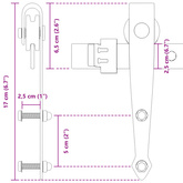 System do montażu drzwiczek przesuwnych do szafki, 122 cm