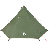 vidaXL Namiot rodzinny tipi, 8-osobowy, zielony, wodoszczelny model standard