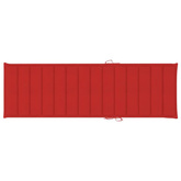 vidaXL Leżak z poduszką, lite drewno akacjowe i stal nierdzewna