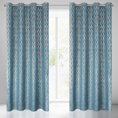 Zasłona Laura niebieska 140x250