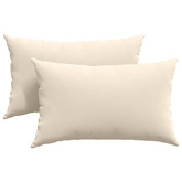 Poduszki na sofę 2 pcs Beżowy 50 x 30 cm tkanina