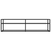 vidaXL Szafka pod TV, przezroczysta, 160x40x40,5 cm, hartowane szkło