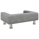 vidaXL Legowisko dla psa, jasnoszare, 70x45x26,5 cm, aksamitne
