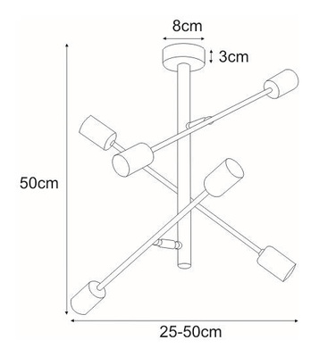 Lampa sufitowa K-4754 z serii CAMARA KAJA