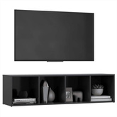 vidaXL Szafka pod TV, szara, 142,5x35x36,5 cm, materiał drewnopochodny