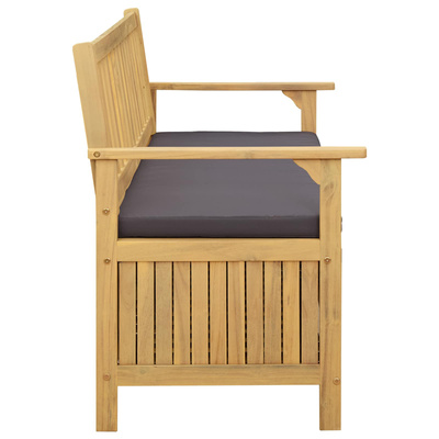 Ławka z miejscem do przechowywania 2 -Seater 120 x 63 x 84 cm