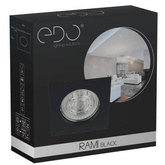 Punktowa oprawa sufitowa wpuszczana RAMI Black IP20 kwadratowa czarna EDO777317 EDO Solutions