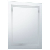 vidaXL Ścienne lustro łazienkowe z LED i czujnikiem dotyku, 50x60 cm