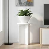 Stojak na rośliny 2 pcs Biały ?29,5 x 40 cm Drewno inżynieryjne
