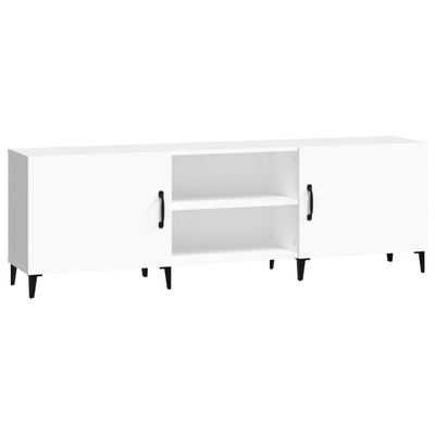 vidaXL Szafka pod TV, biała, 150x30x50 cm, materiał drewnopochodny wariant 4