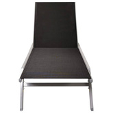 vidaXL Leżak, stal i tworzywo textilene, czarny