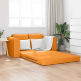 Sofa Bed Ciemny Żółty 148 x 71 x 83 cm tkanina