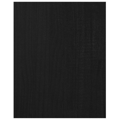 vidaXL Szafka pod TV, czarna, 70x33x42 cm, drewno sosnowe